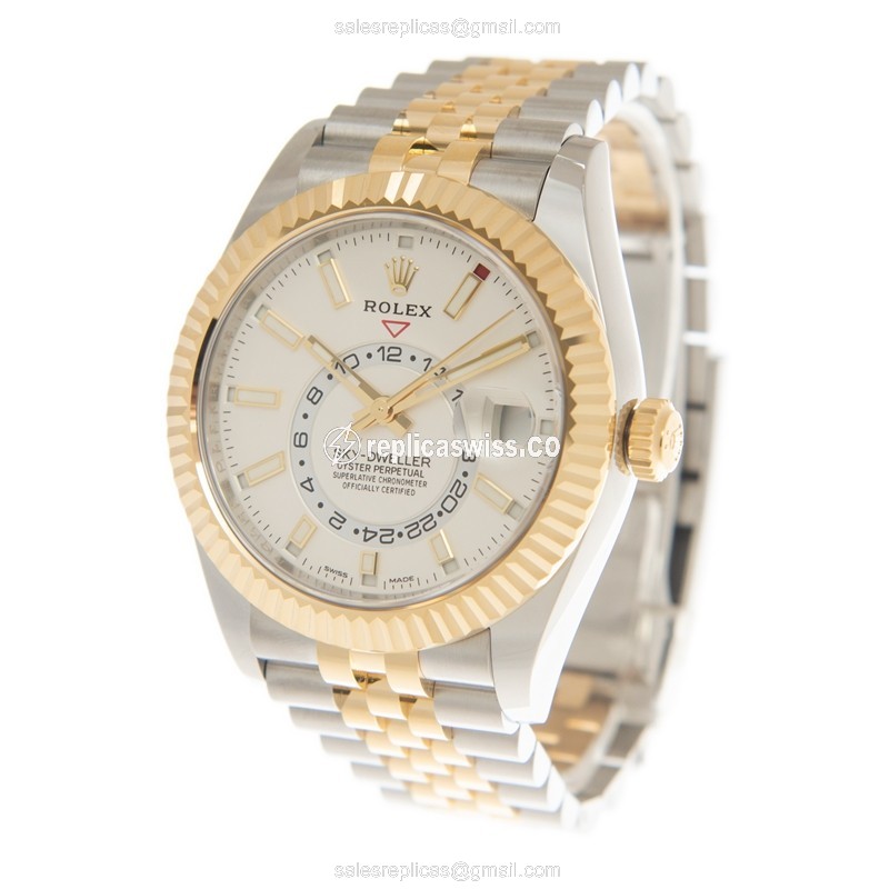 Rolex 326933-0010 SKY-DWELLER Automatic 18kt Gold & Steel