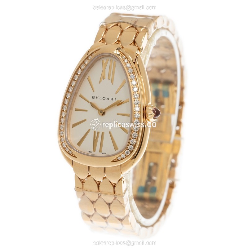 Bulgari 103146 SERPENTI SEDUTTORI Quartz 18kt Rose Gold & Diamonds