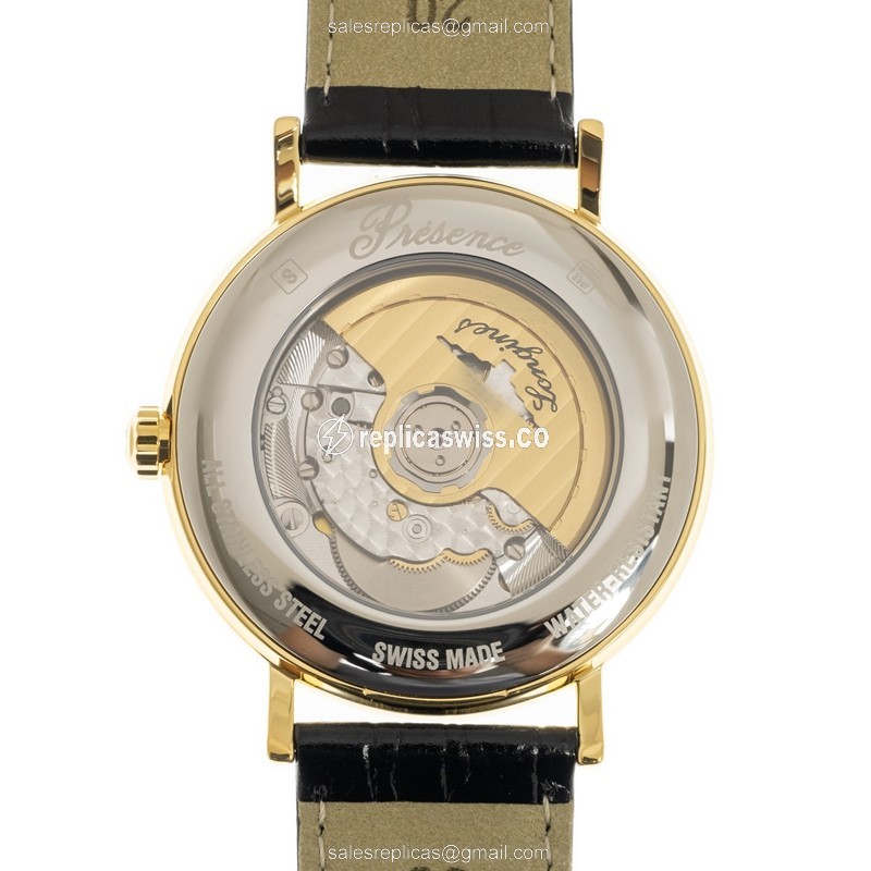 Longines L4.922.2.12.2 PRESENCE Automatic Gold-Plated & Stainless Steel