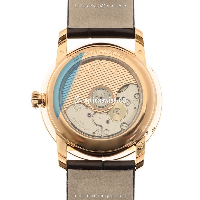 Blancpain 6126-2987-55B VILLERET Automatic 18kt Rose Gold & Diamonds