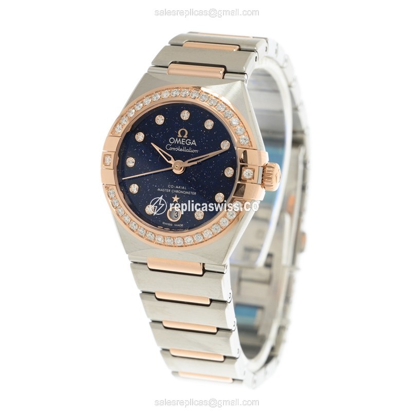 Omega 131.25.29.20.53.002 CONSTELLATION Automatic 18kt Rose Magic & Diamond