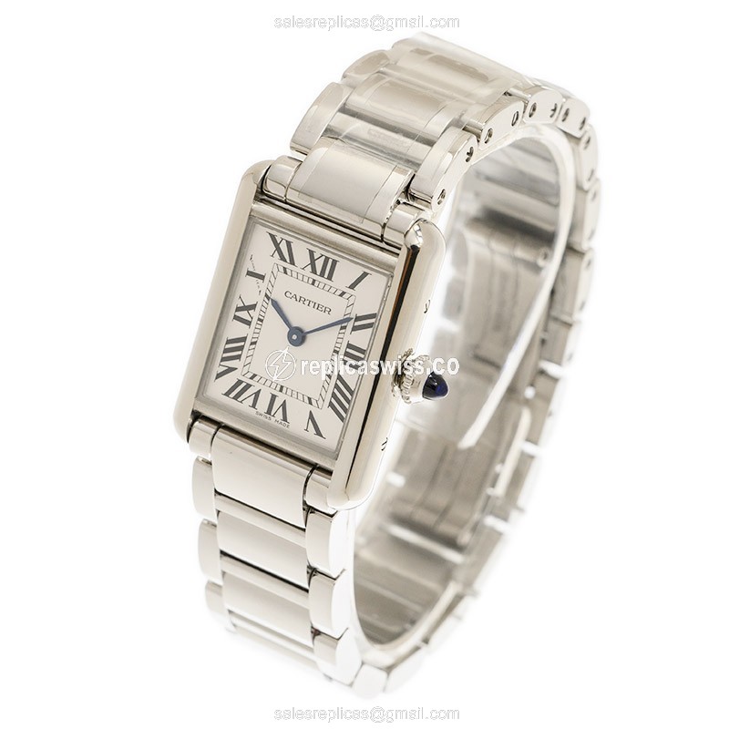Cartier WSTA0051 TANK Quartz Stainless Steel