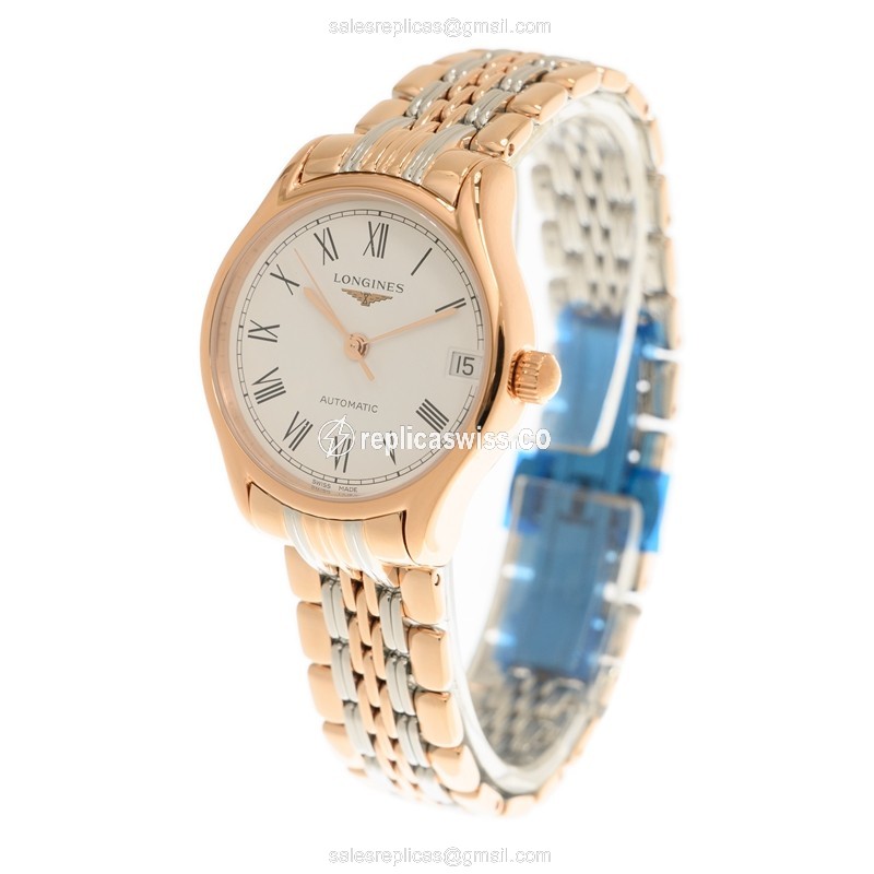 Longines L4.361.1.11.7 LONGINES LYRE Automatic 18kt Rose Gold & Steel