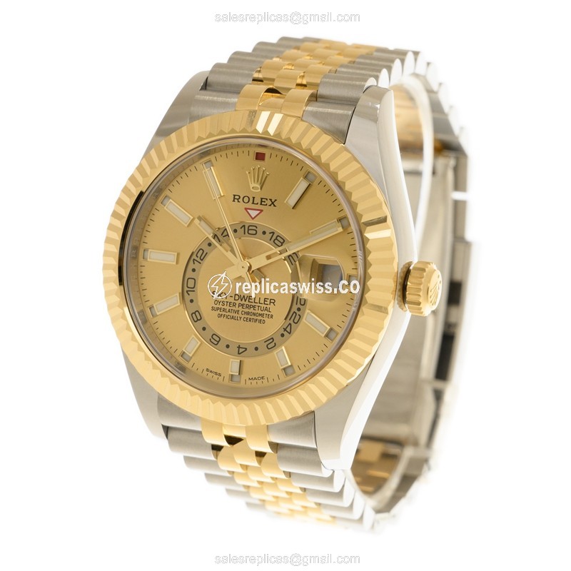 Rolex 326933-0004 SKY-DWELLER Automatic 18kt Gold & Steel