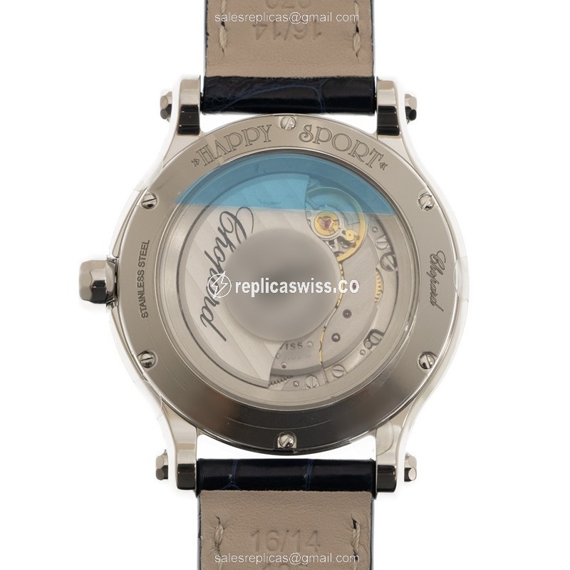 Chopard 278608-3003 HAPPY SPORT Automatic Stainless Steel & Diamonds