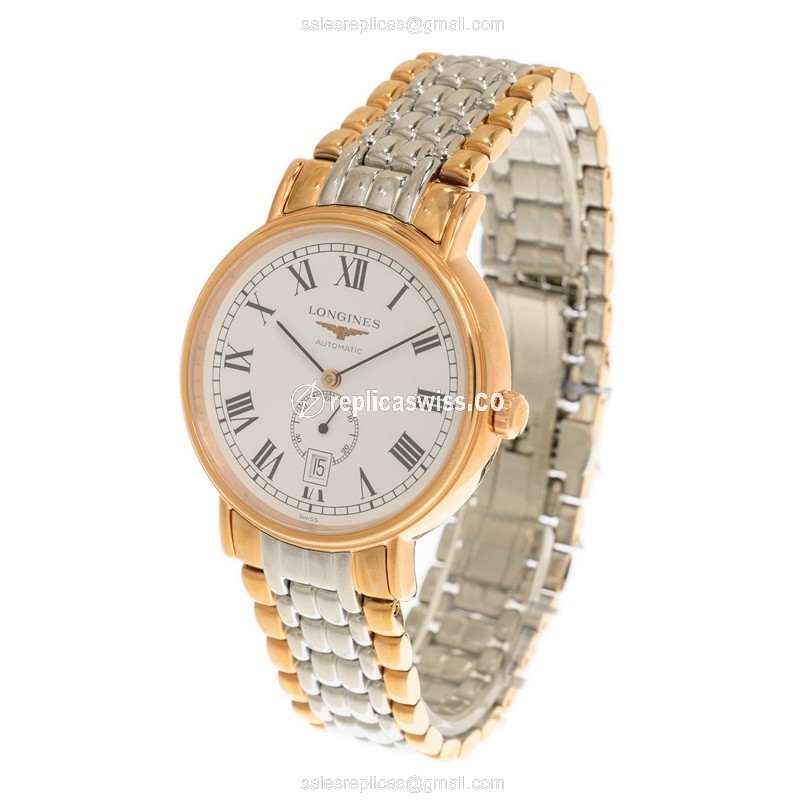 Longines L4.905.1.11.7 PRESENCE Automatic Gold-Plated & Stainless Steel