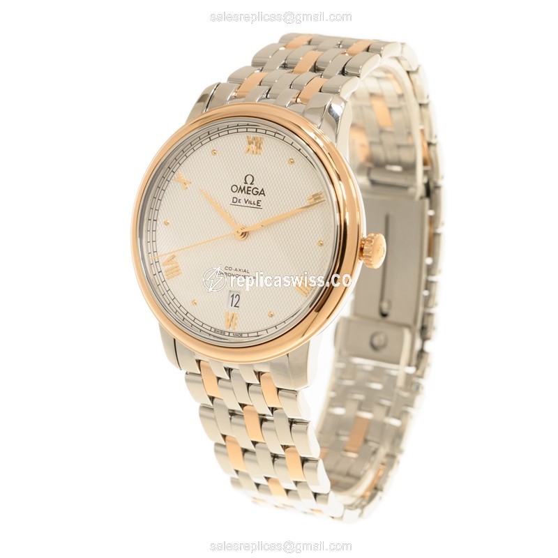 Omega 424.20.40.20.02.004 DE VILLE Automatic 18kt Rose Gold & Steel