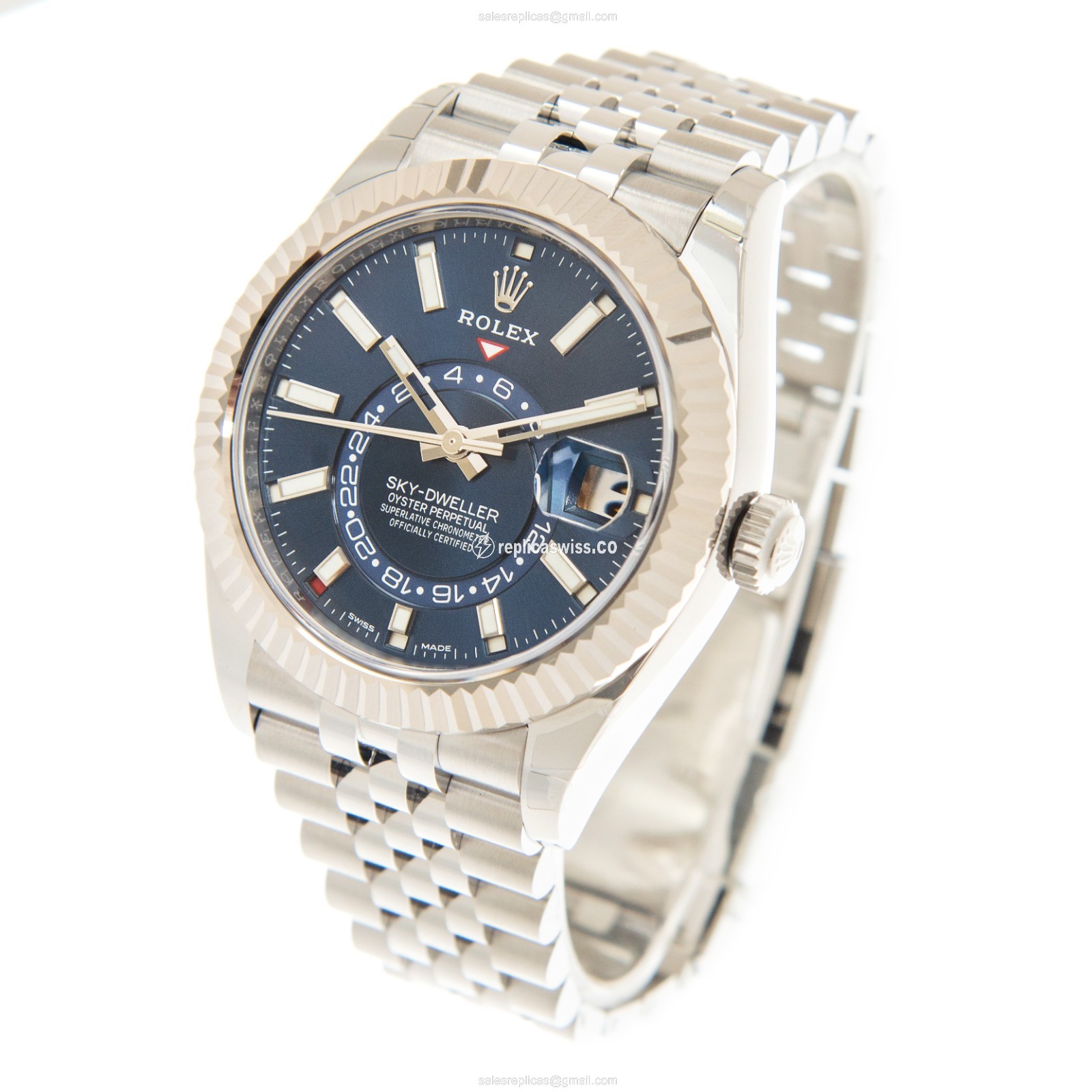 Rolex 326934-0004 SKY-DWELLER Automatic 18kt White Gold & Steel