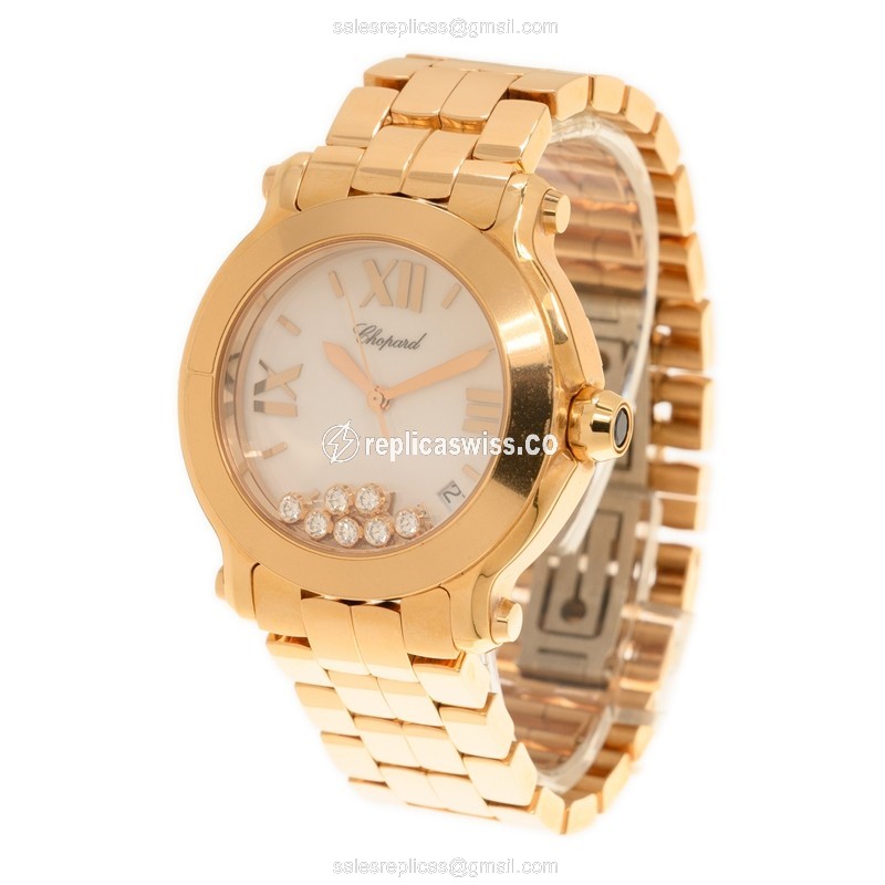 Chopard 277472-5001 HAPPY SPORT Quartz 18kt Rose Gold