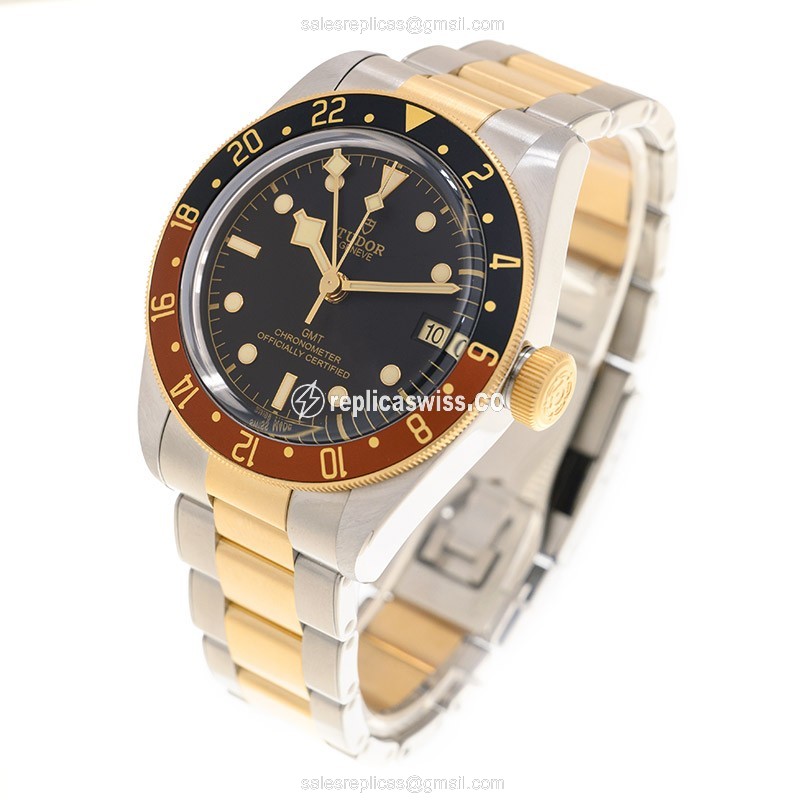 Tudor 79833MN BLACK BAY GMT S&G Automatic 18kt Gold & Steel