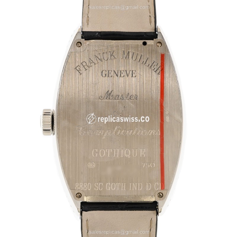 Franck Muller 8880 SC GOTH IND D CD (OG-BK) GOTHIQUE Automatic 18kt White Gold & Diamond