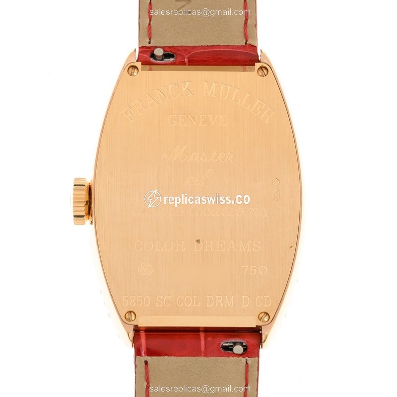 Franck Muller 5850 SC COL DRM D CD (5N) COLOR DREAMS Automatic 18kt Rose Gold & Diamonds