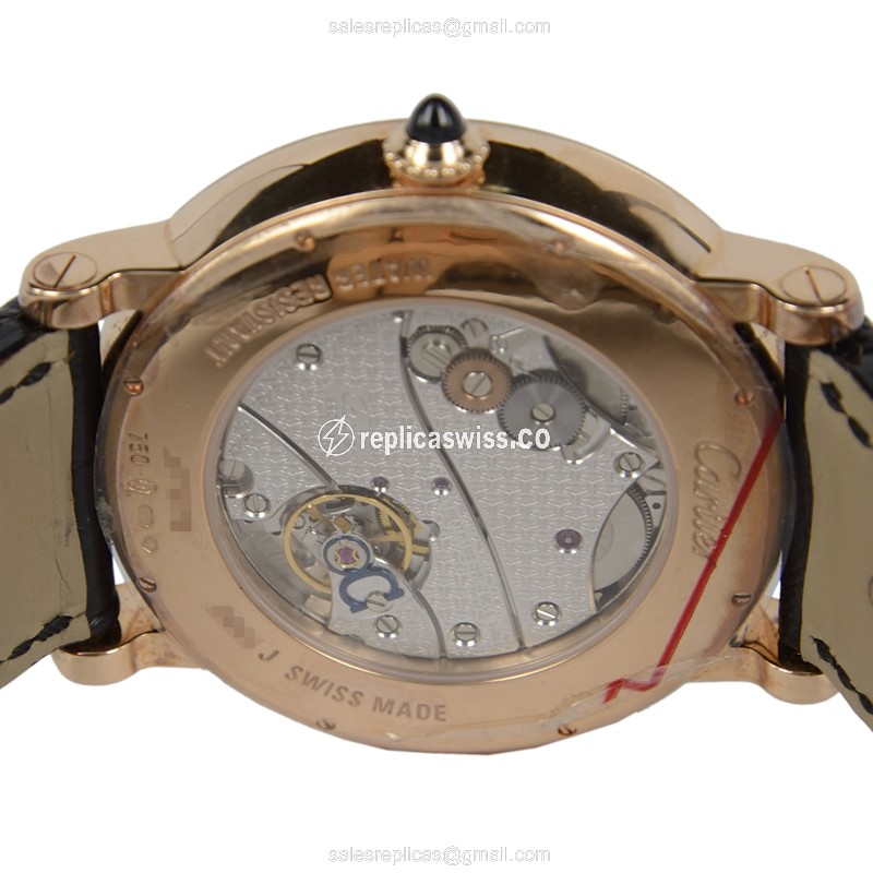 Cartier W1553751 ROTONDE DE CARTIER Manual Wind 18kt Rose Gold