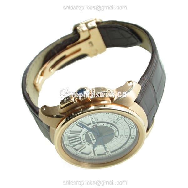 Cartier W7100004 CALIBRE DE CARTIER Manual Wind 18kt Rose Gold