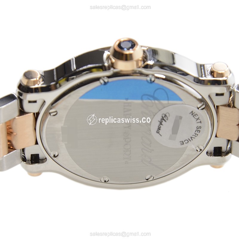 Chopard 278546-6003 HAPPY SPORT Quartz 18kt Rose Gold & Steel
