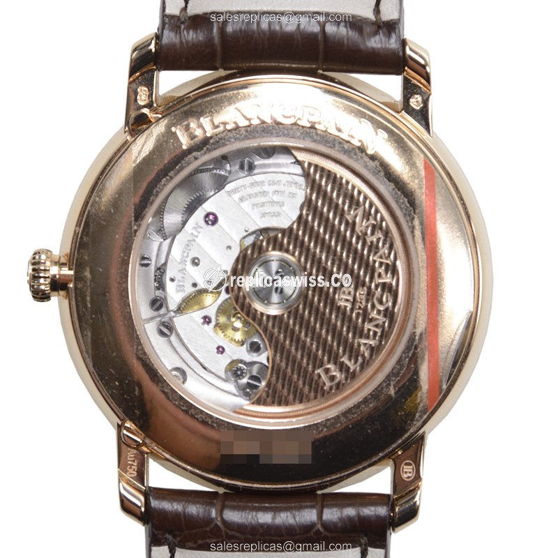 Blancpain 6670-3642-55B VILLERET Automatic 18kt Rose Gold