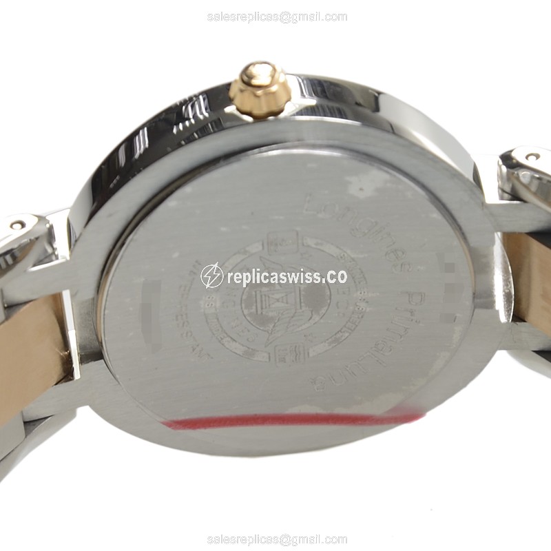 Longines L8.112.5.78.6 PRIMA LUNA Quartz 18kt Rose Gold & Steel