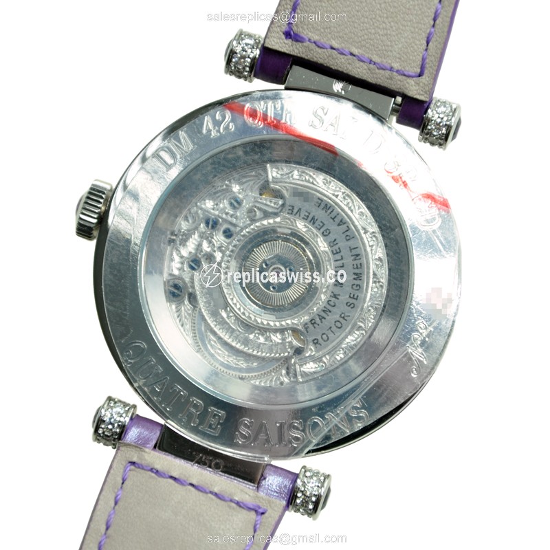 Franck Muller DM 42 QTR SAI D 3R CD (OG) (QUATRE SAISONS) DOUBLE MYSTERY Automatic 18kt White Gold & Diamond