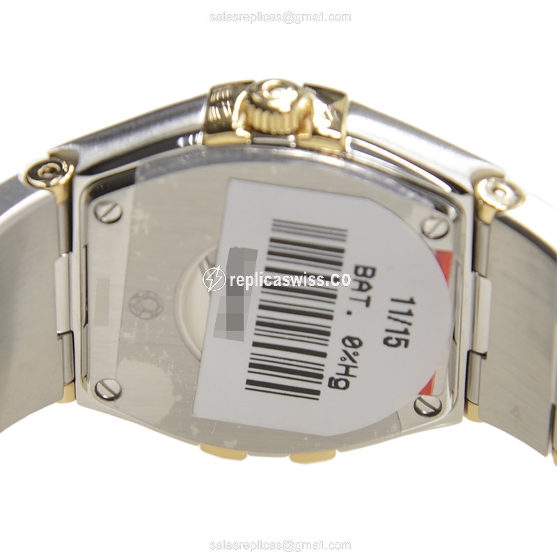 Omega 123.25.24.60.55.004 CONSTELLATION Quartz 18kt Gold & Diamond & Steel