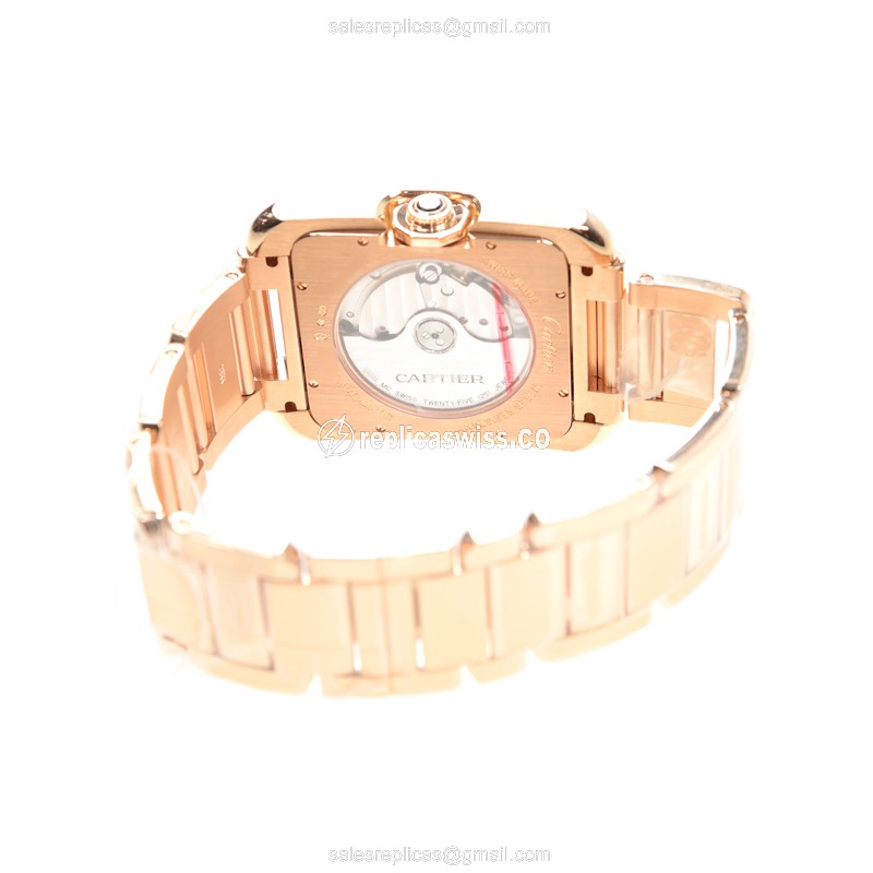 Cartier W5310002 TANK Automatic 18kt Rose Gold