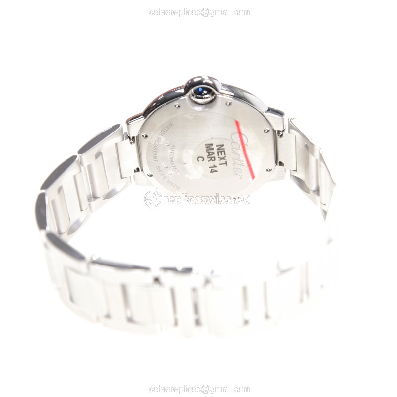 Cartier WE9006Z3 BALLON BLEU Automatic 18kt White Gold & Diamond