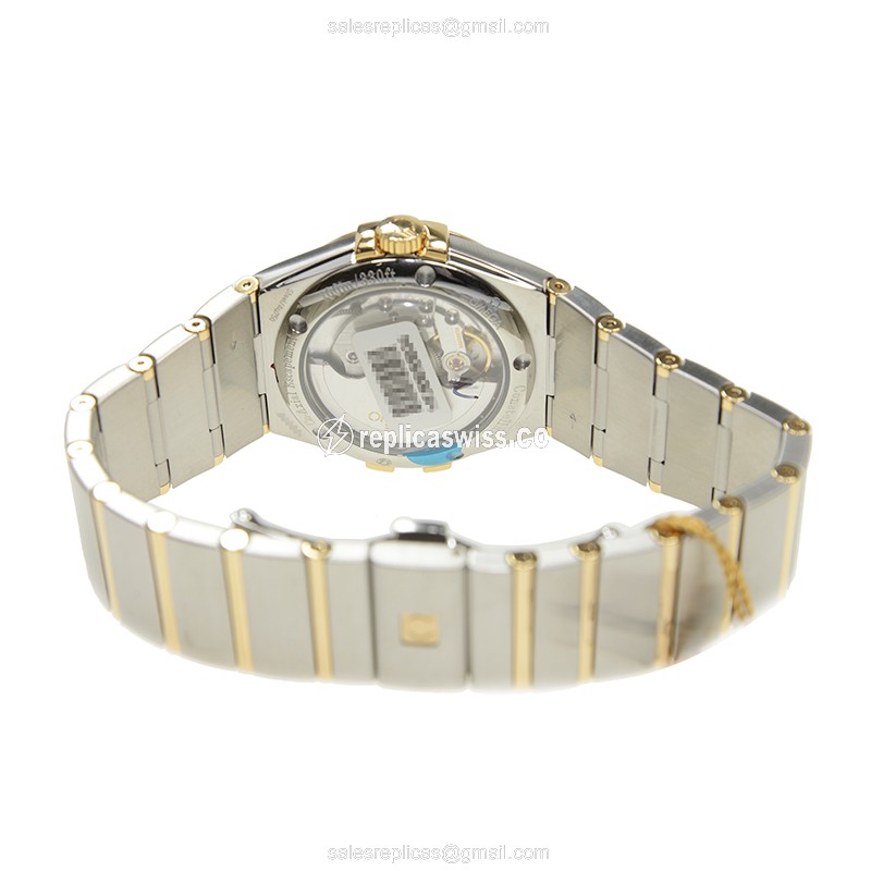 Omega 123.20.35.20.02.002 CONSTELLATION Automatic 18kt Gold & Steel
