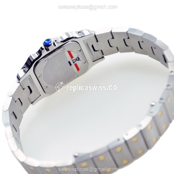 Cartier W20012C4 SANTOS Quartz 18kt Gold & Steel