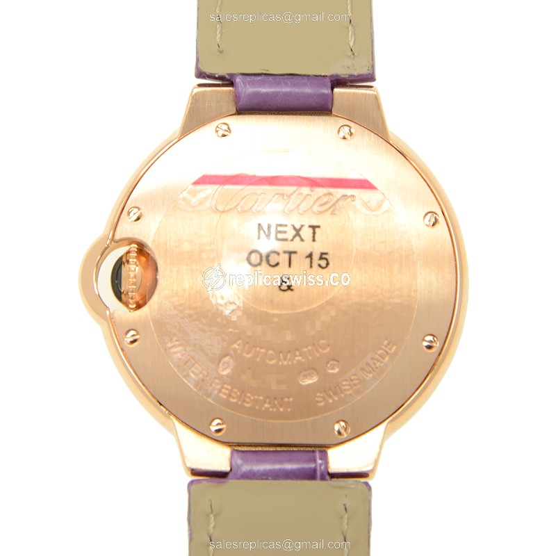 Cartier WE902036 BALLON BLEU Automatic 18kt Rose Gold & Diamonds