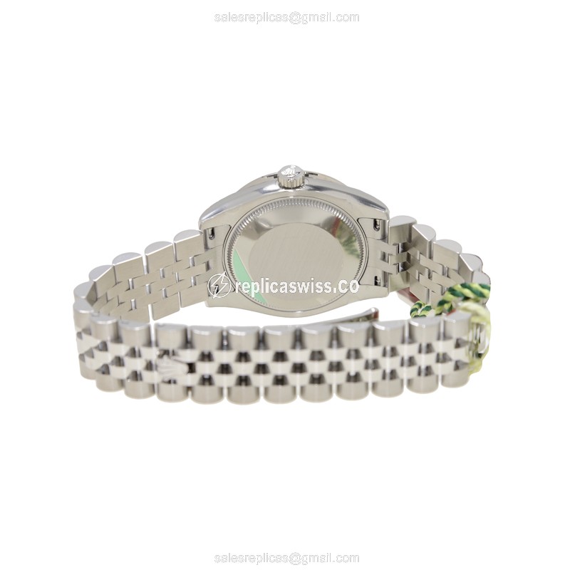 Rolex 178384PURPLERNVIDIAJUB LADY DATEJUST Automatic 18kt White Gold & Steel