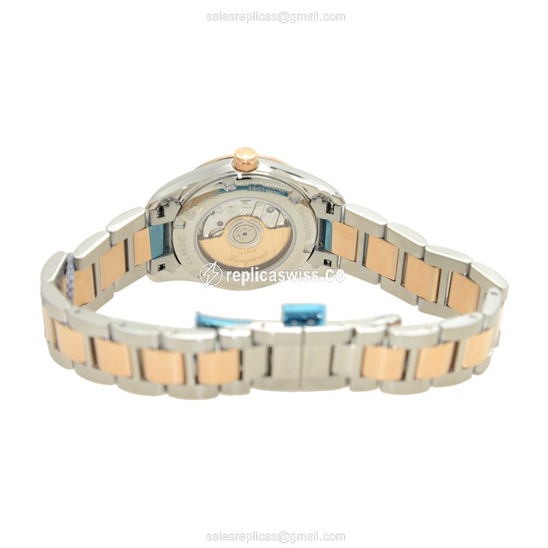 Longines L2.285.5.88.7 CONQUEST Automatic 18kt Rose Gold & Steel
