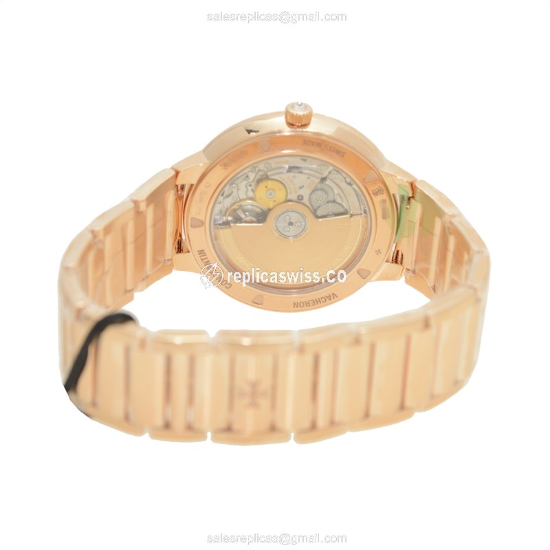 Vacheron Constantin 85515/CA1R-9840 PATRIMONY TRADITIONELLE Automatic 18kt Rose Gold & Diamonds