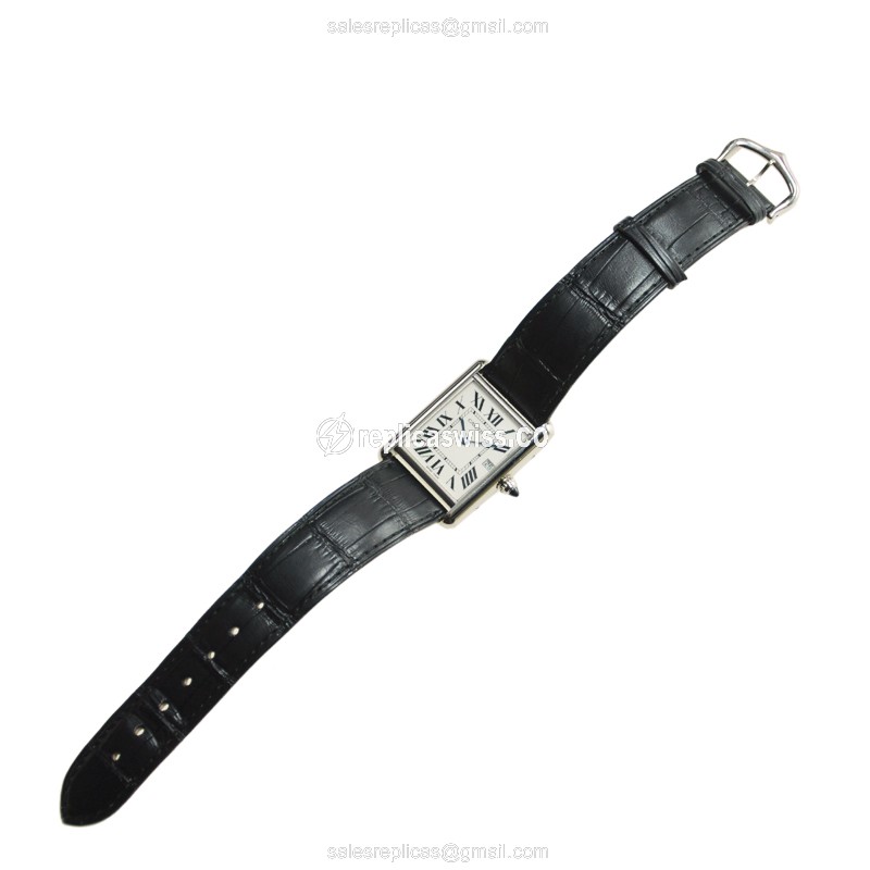 Cartier W1540956 TANK Quartz 18kt White Gold