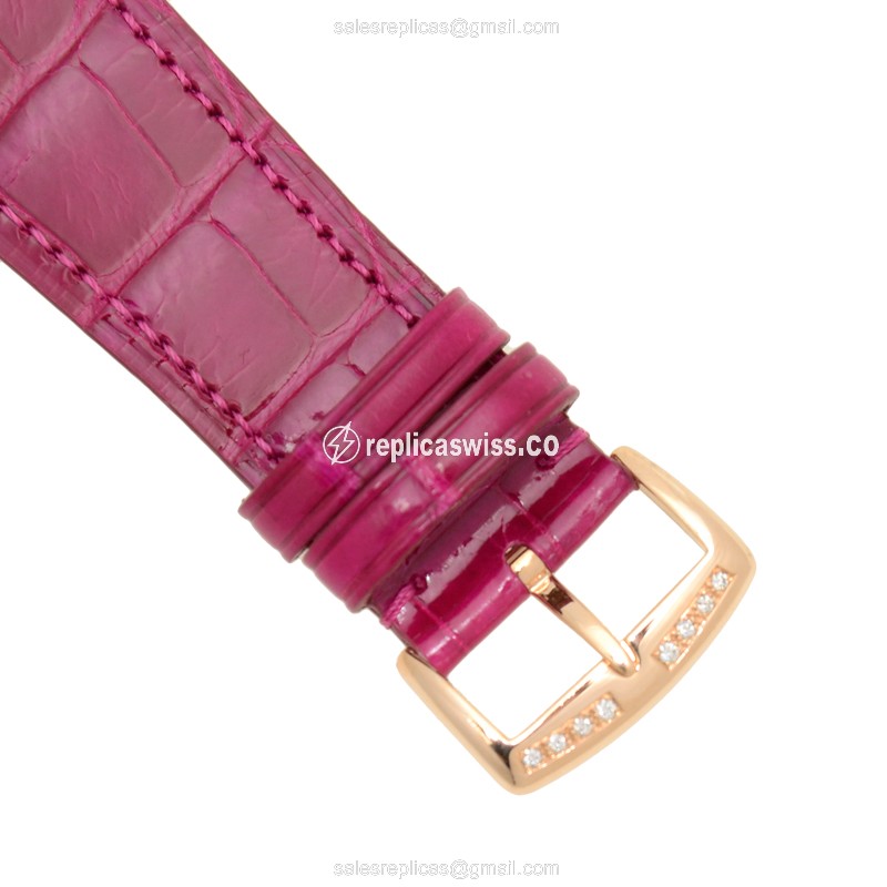 Franck Muller 6002 M QZ B REL R D 1R (5N) MASTER SQUARE Quartz 18kt Rose Gold & Diamonds