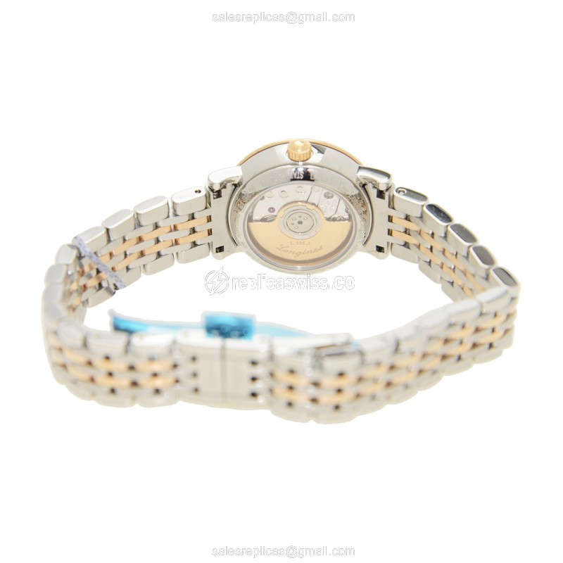 Longines L4.309.5.12.7 ELEGANT Automatic 18kt Rose Gold & Steel
