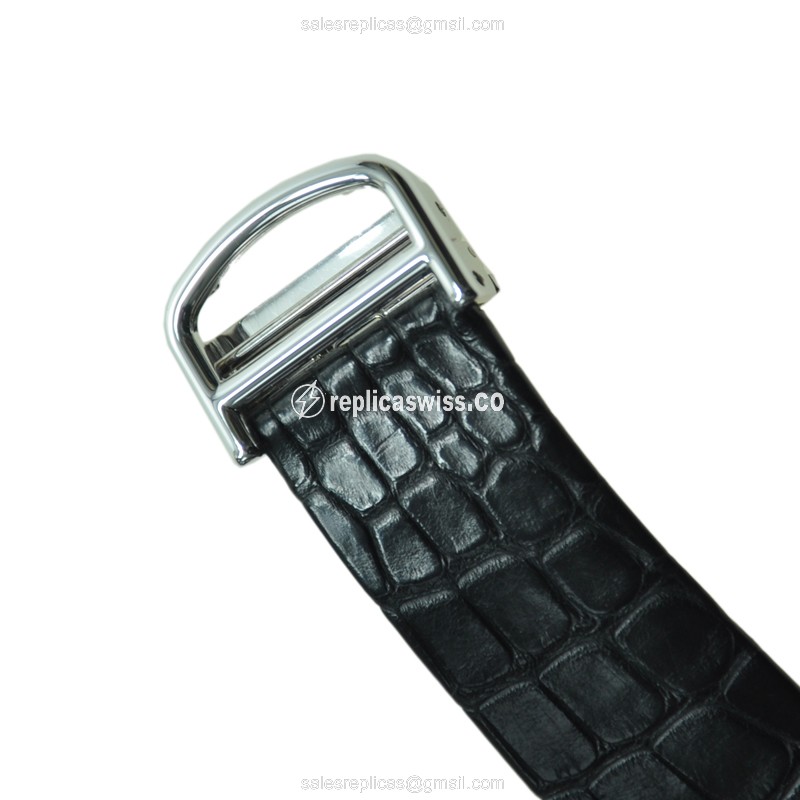 Cartier WH100651 SANTOS Manual Wind 18kt White Gold & Diamond