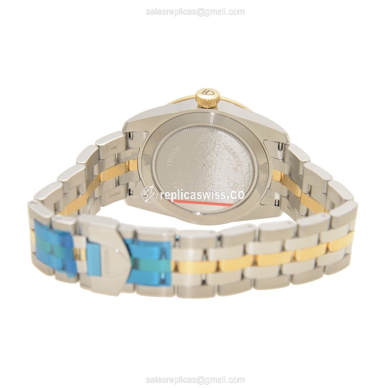 Tudor 56003-68063-CHCL GLAMOUR DATE Automatic 18kt Gold & Steel