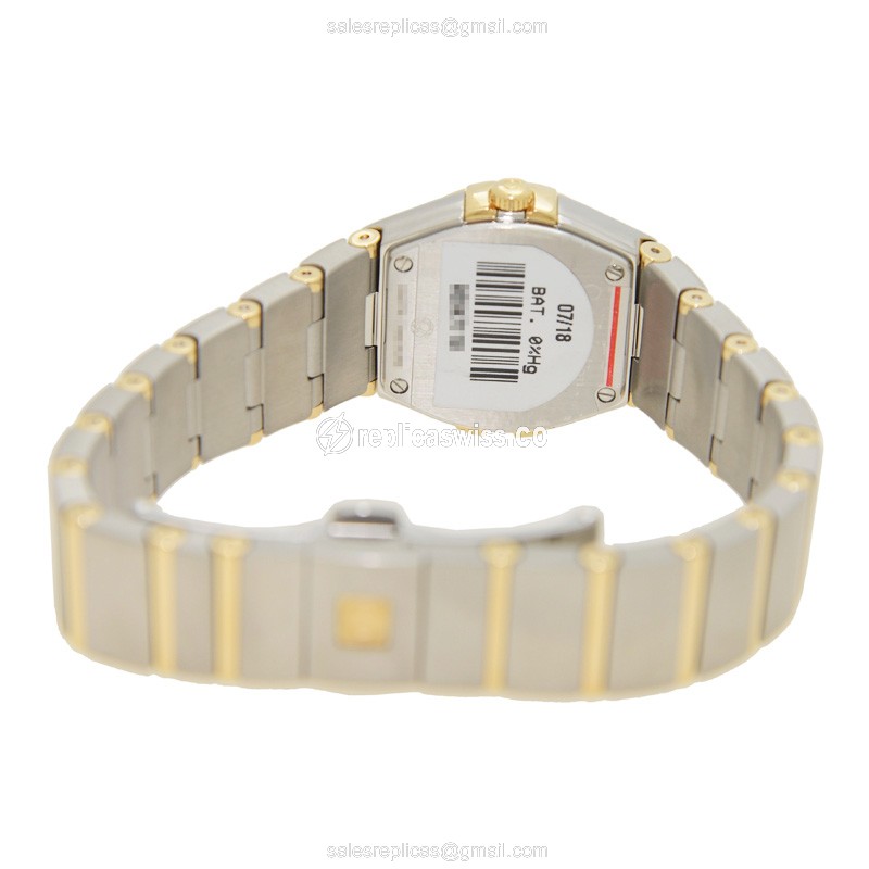 Omega 123.25.24.60.55.011 CONSTELLATION Quartz 18kt Gold & Diamond & Steel