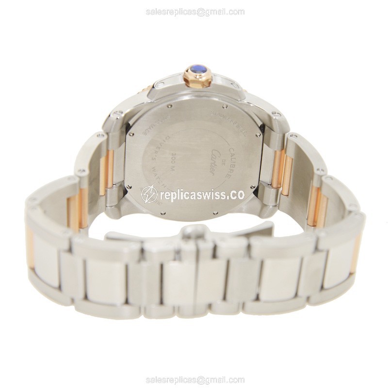 Cartier W7100054 CALIBRE DE CARTIER Automatic 18kt Rose Gold & Steel