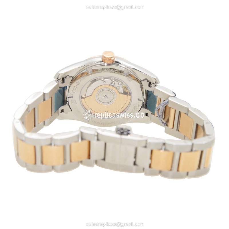 Longines L2.785.5.58.7 CONQUEST Automatic 18kt Rose Gold & Steel