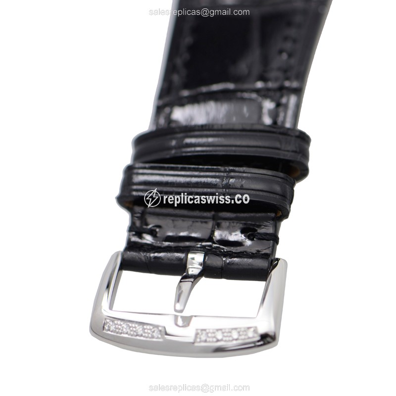 Franck Muller 6002 M B QZ R D 1R (AC) MASTER SQUARE Quartz Stainless Steel & Diamonds