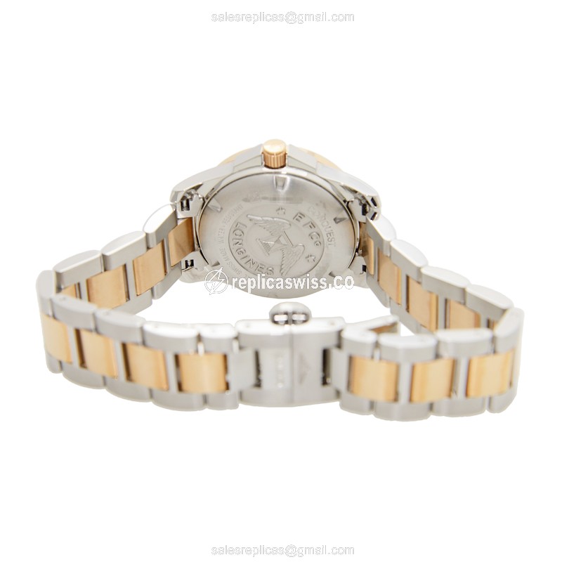 Longines L3.276.5.56.7 CONQUEST Automatic 18kt Rose Gold & Steel