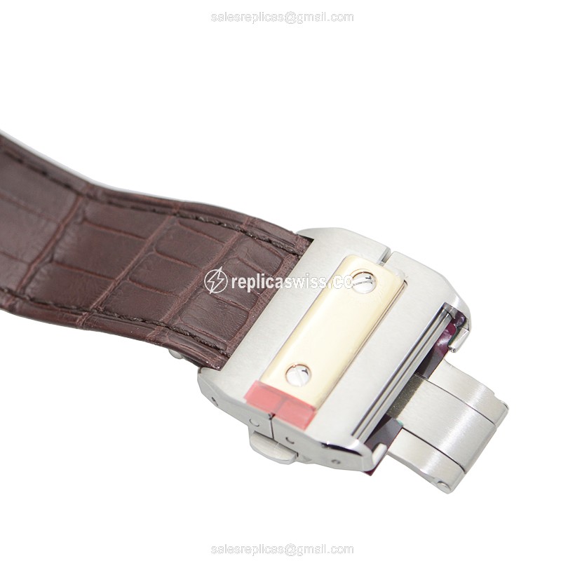 Cartier W20072X7 SANTOS Automatic 18kt Gold & Steel