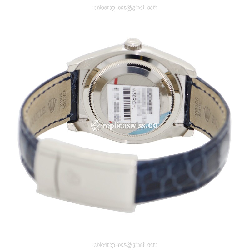 Rolex 116139BL OYSTER PERPETUAL Automatic 18kt White Gold