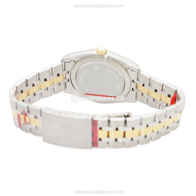 Tudor 74033-62473-10DI-CHCL PRICE DATE-DAY Automatic 18kt Gold & Steel