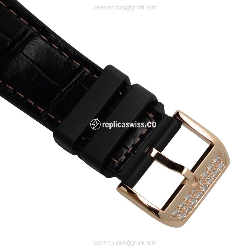 Franck Muller V 45 SC DT D NBR CD 5N.NR VANGUARD Automatic 18kt Rose Gold & Diamonds