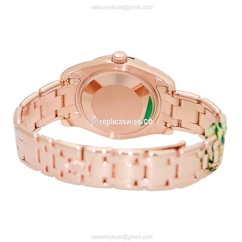 Rolex 81315NRVIDIA LADY DATEJUST Automatic 18kt Rose Gold & Diamonds