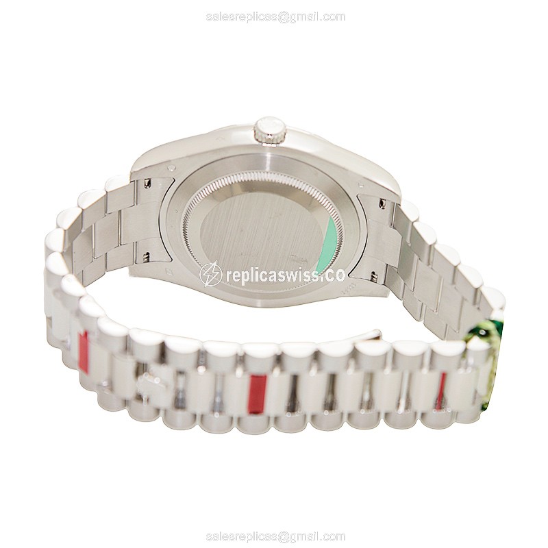 Rolex 218206BLRN DAY-DATE Automatic 18kt White Gold