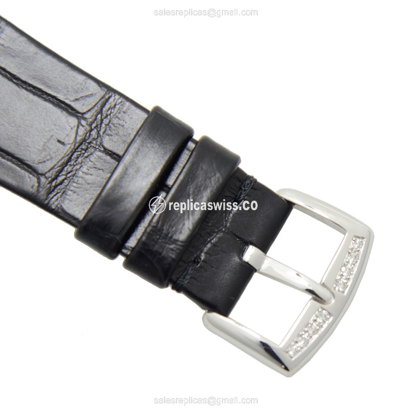 Franck Muller 8038 QZ R D CD (OG) ROUND Quartz 18kt White Gold & Diamond