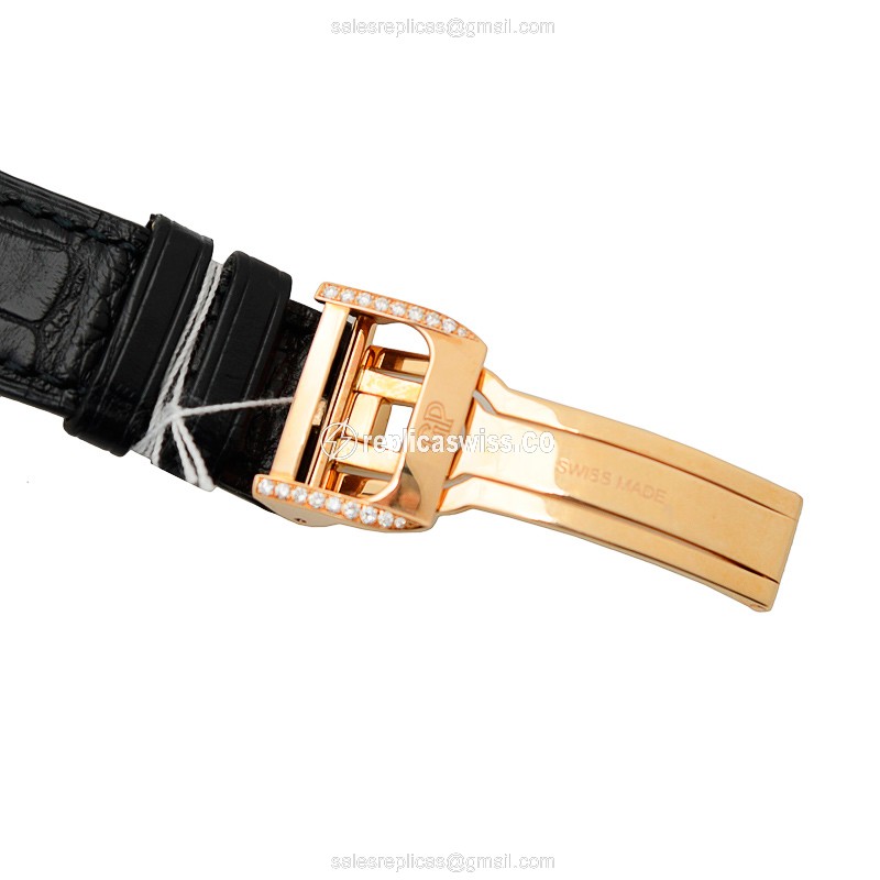 Girard Perregaux 99193D52A001BA6A TOURBILLON WITH THREE GOLD BRIDGES Automatic 18kt Rose Gold & Diamonds
