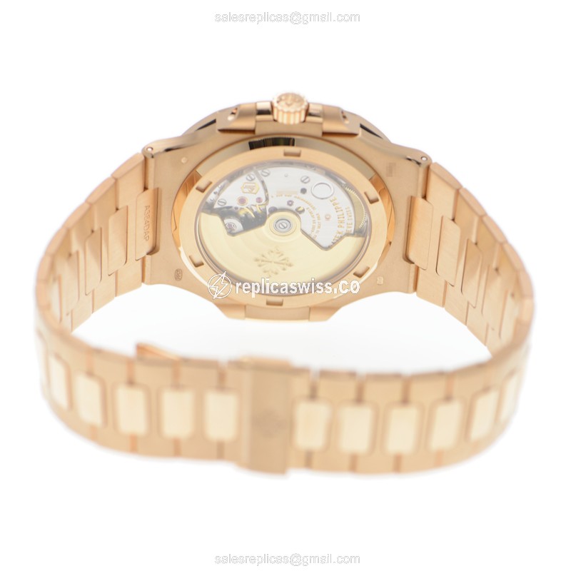 Patek Philippe 5723-112R-001 NAUTILUS Automatic 18kt Rose Gold & Diamonds